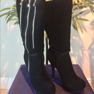 Black Velvet boots